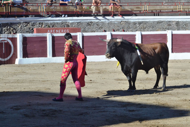 ...que se enfrentaban a toros que...