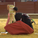 Miguel Ángel Perera muleteando al quinto. (FOTO:Gallardo)