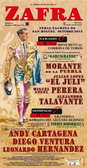 Cartel de la feria de Zafra 2012.