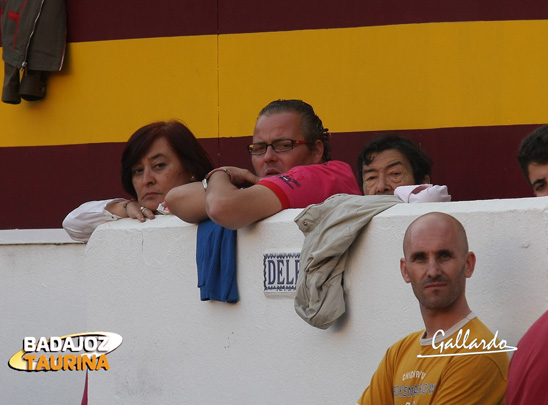 La presidenta Ana I. Moreno junto a Fernando Masedo padre e hijo.