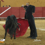 Miguel Murillo toreando con la diestra. (FOTO:Gallardo)