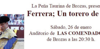 Ferrera en los actos del centenario de la plaza de toros de Brozas