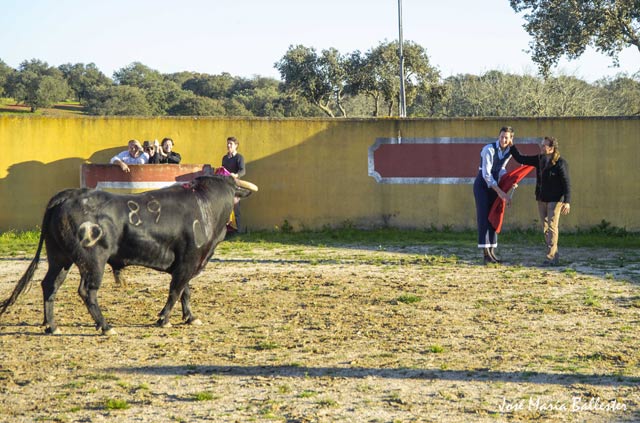 Antonio Ferrera no se resistió en salir a felicitarle incluso antes de que entrase a matar.