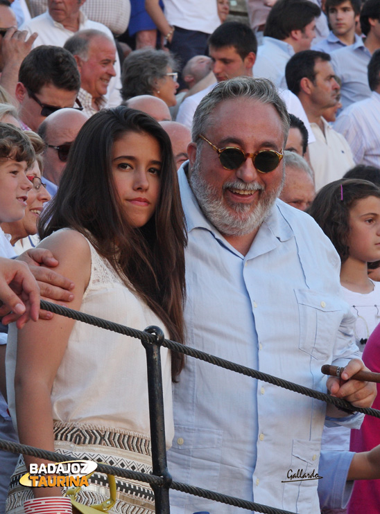 Fernando Valbuena y su hija.