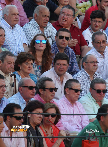 Fran Salgado, Euguenio Cubino, Luis Jacinto García Barreto, ganaderos y buenos aficionados.