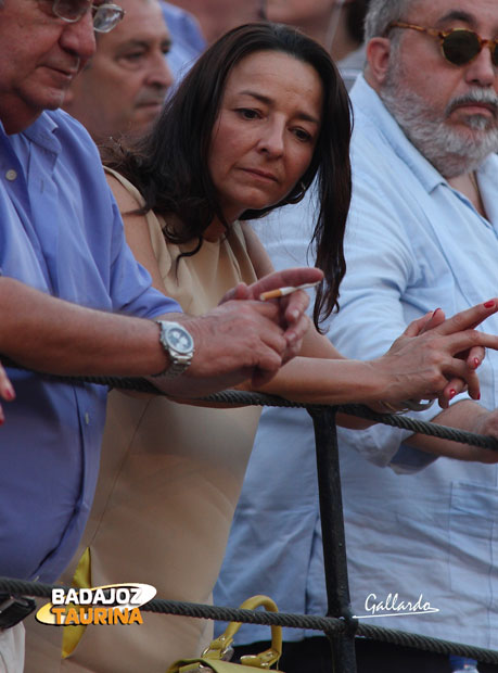 Lola Burgos, digna heredera de la afición de su padre.