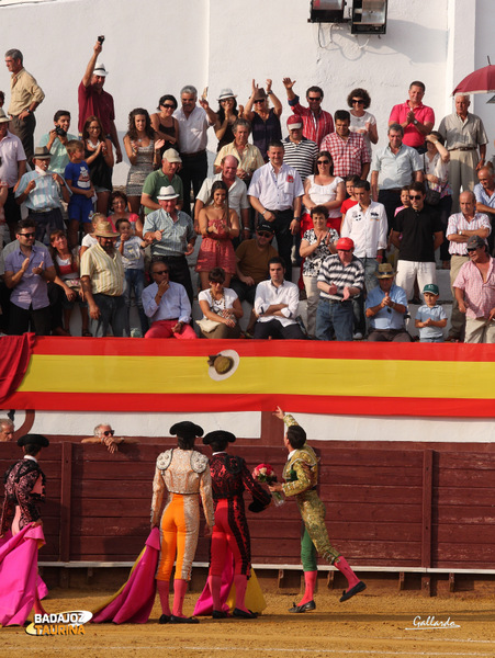 Llerena con sus toreros.