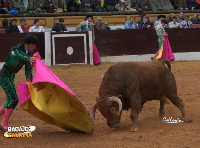 'El Bache' en uno de los festejos en que actuó con Posada de M. (FOTO: Gallardo)