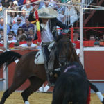 Talavante rejoneando en La Puebla. (FOTO: M.Berho-mundotoro.com)