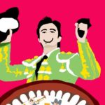 Cartel anunciador del tentadero, muy acorde al público al que está dirigido.