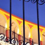 Detalle de la plaza de toros de Olivenza.