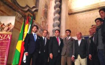 Acto de presentación de la Feria de Olivenza 2014.