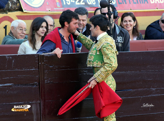 Garrido brindando a Joao Augusto Moura