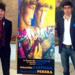 Sebastián Castella y Miguel Ángel Perera en la presentación del cartel del mano a mano de las Fallas de Valencia.