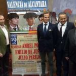 Acto de prsentación del cartel, con la presencia de los toreros pacenses Ambel Posada y Julio Parejo. (FOTO: Europa Press)