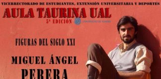 Cartel anunciador del acto en el que tomará parte Miguel A. Perera.