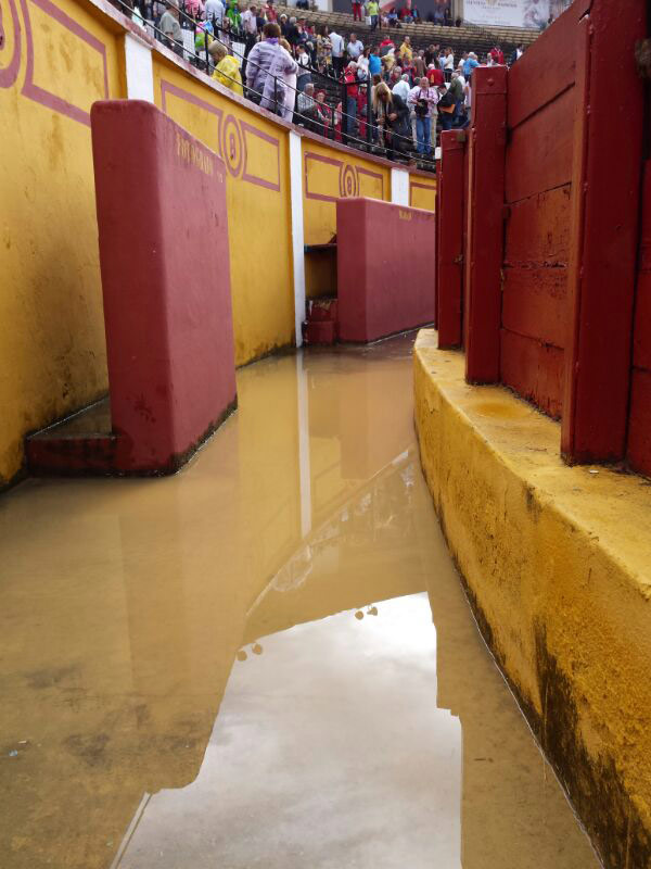 El callejón era un río