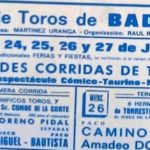 Cartel de 1974, año en que tampoco hubo toros el día de San Juan.