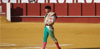 Ferrera haciendo en solitario el paseíllo en La Malagueta. (FOTO: La Malagueta)