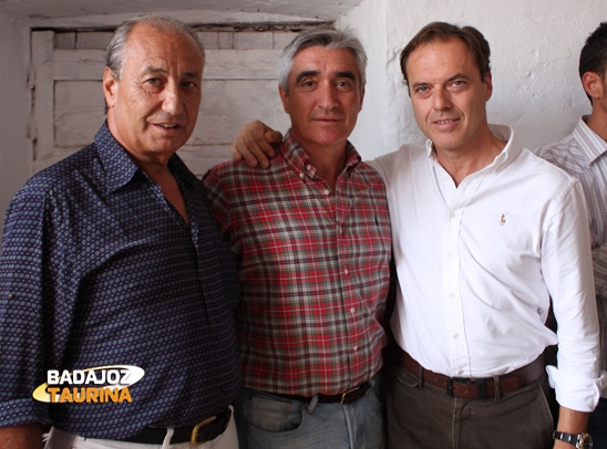Manolo Cortés, José Cutiño y Fernando Cepeda