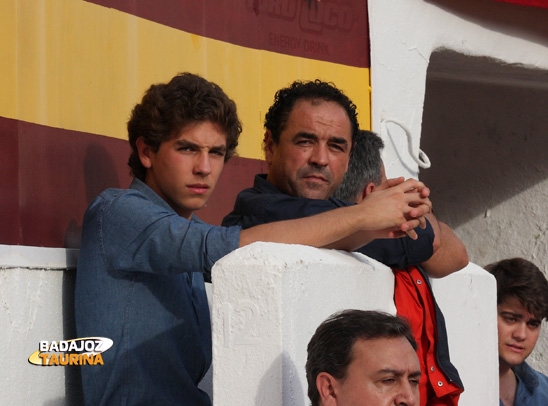 Ginés Marín y su padre, antes de marchar a Zaragoza