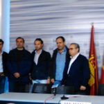 Los banderilleros en el acto de presentación de su festival taurino. (FOTO: CEDIDA)