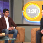 Momento de la entrevista a Miguel Ángel Perera en la televisión azteca.
