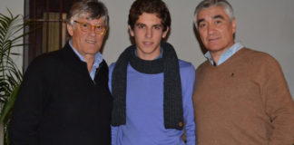 Ginés Marín junto a su dos apoderados. (FOTO: cosodebadajoz.com)