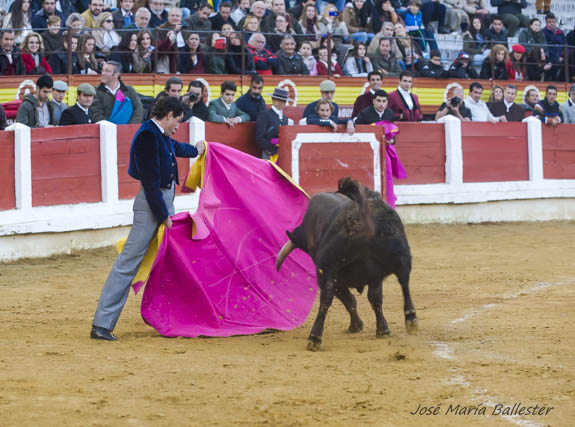 Fernando González y el novillo de Vistalegre