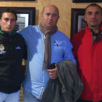 García Corbacho, Francisco Cáceres y Pepe Elbal tras cerrar el apoderamiento (FOTO: CEDIDA)