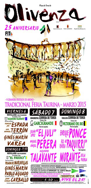 Cartel de la feria de Olivenza