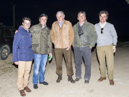 Carballo junto a Joselito, Gª de la Peña, Reina e Higuero (FOTO: Ballester)