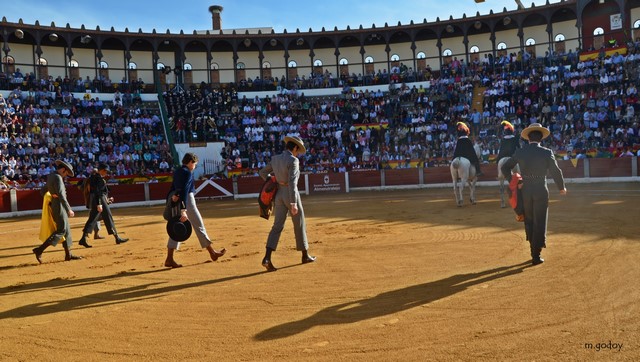 Paseíllo en el coso de La Piedad