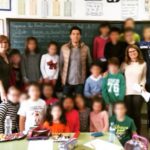 David Bolsico en su encuentro con los alumnos del Colegio de Higuera la Real