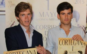 Borja Jiménez y Jose Garrido, mano a mano en Cortegana (FOTO: taurinadebuendia)