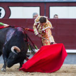 Antonio Ferrera lidiando al cuarto de la tarde. (FOTO: Álvaro Marcos)