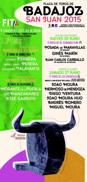 Cartel de la feria taurina de San Juan 2015
