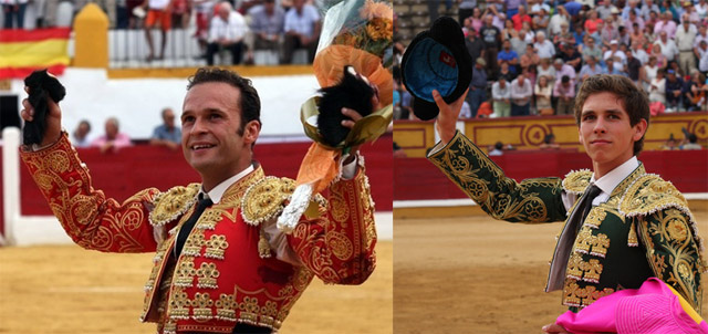 Antonio Ferrera y Ginés Marín en dos imágenes de archivo (FOTO: Gallardo)
