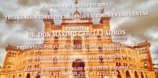 Cartel de las II Jornadas de Cirugía Taurina del Colegio de Médicos de Badajoz