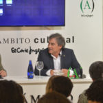 Antonio Girol, Luis Reina y Fernando Masedo en la tribuna de oradores (FOTO: J.M. Ambrós)
