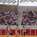 Tarde histórica, tres espadas de Llerena por primera vez juntos en su plaza de toros (FOTO: Gallardo)