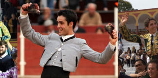 José Garrido, Miguelín Murillo y Ginés Marín en imagenes de archivo