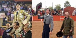Talavante y Miguel A. Silva en sus actuaciones de Zaragoza y Villa Boim (Fotos:@TorosZaragoza/Joao Silva)