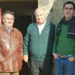 Fernando Flores junto a su apoderado y el ganadero Borja Domecq (FOTO:Marina Flores)