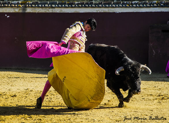 Juanito en la ganadería de José Luis Marca