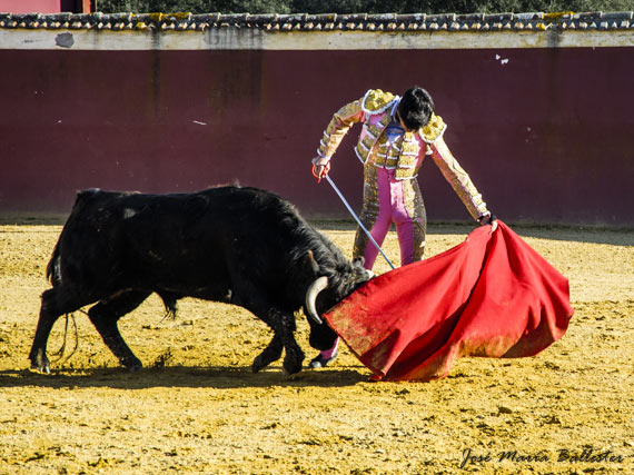 Juanito en la ganadería de José Luis Marca