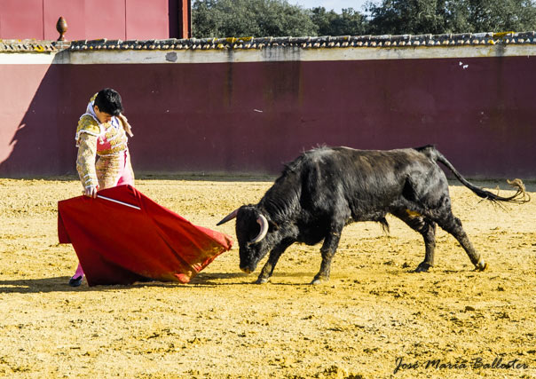 Juanito en la ganadería de José Luis Marca