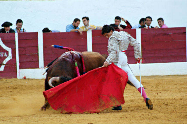 Luis Manuel Terrón en la novillada de Barcarrota