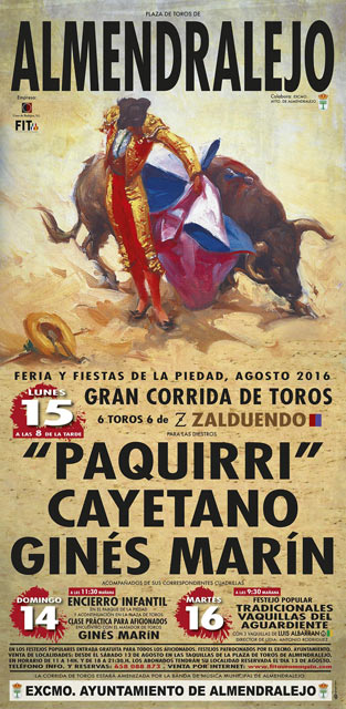 Cartel de la feria de La Piedad de Almendralejo