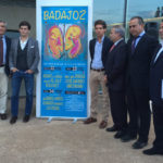 Los empresarios junto a Garrido, Ginés Marín, el alcade de Badajoz y José Manuel Gordillo